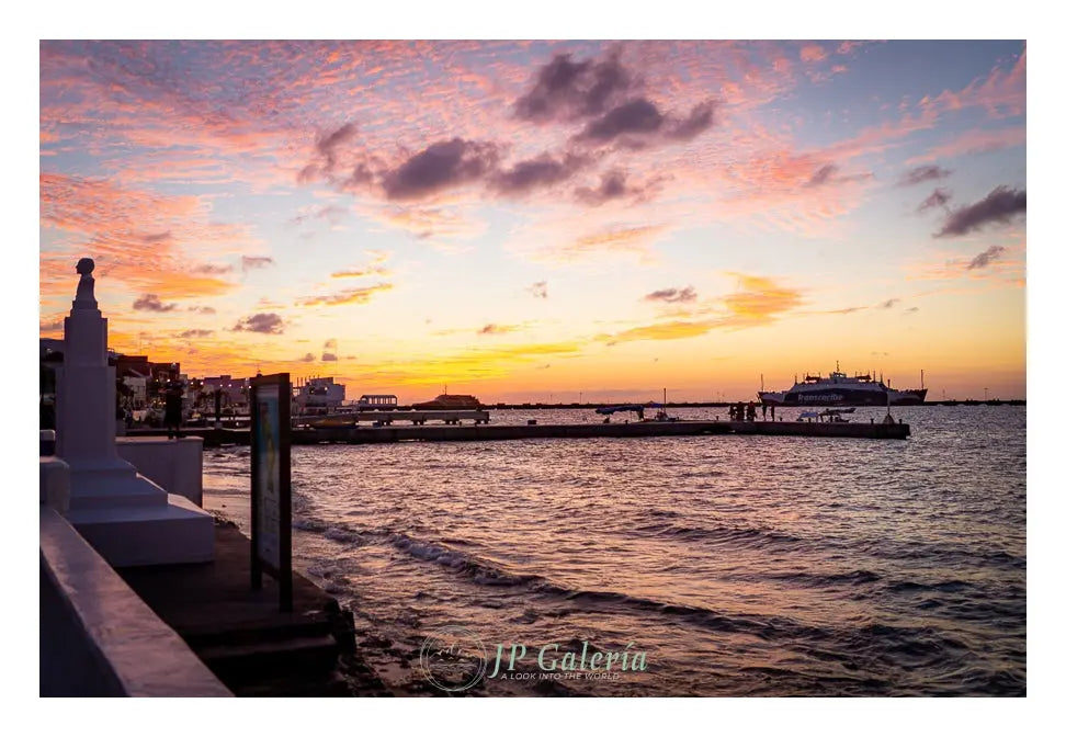 Cozumel Malecón Atardecer - JP Galería
