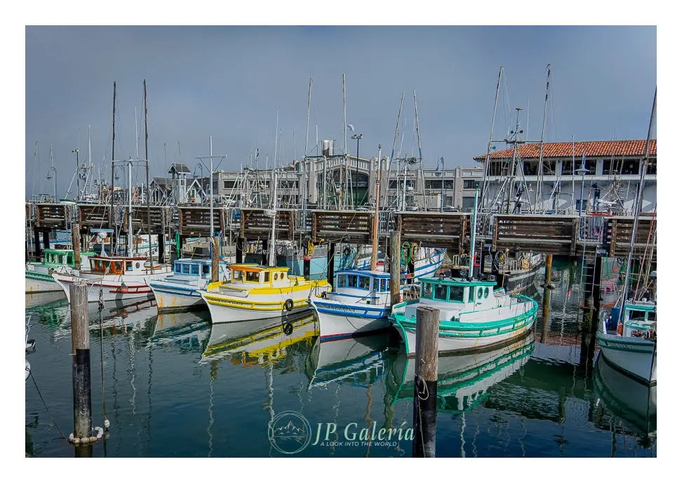 San Francisco Botes en Muelle - JP Galería