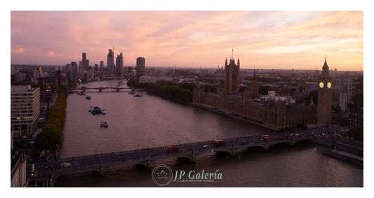 Londres Río Támesis Atardecer - JP Galería