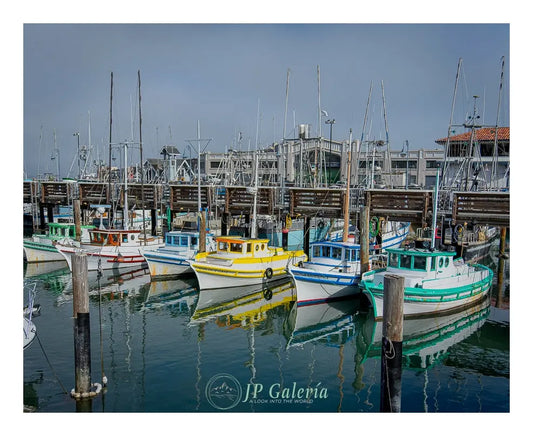 San Francisco Botes en Muelle - JP Galería